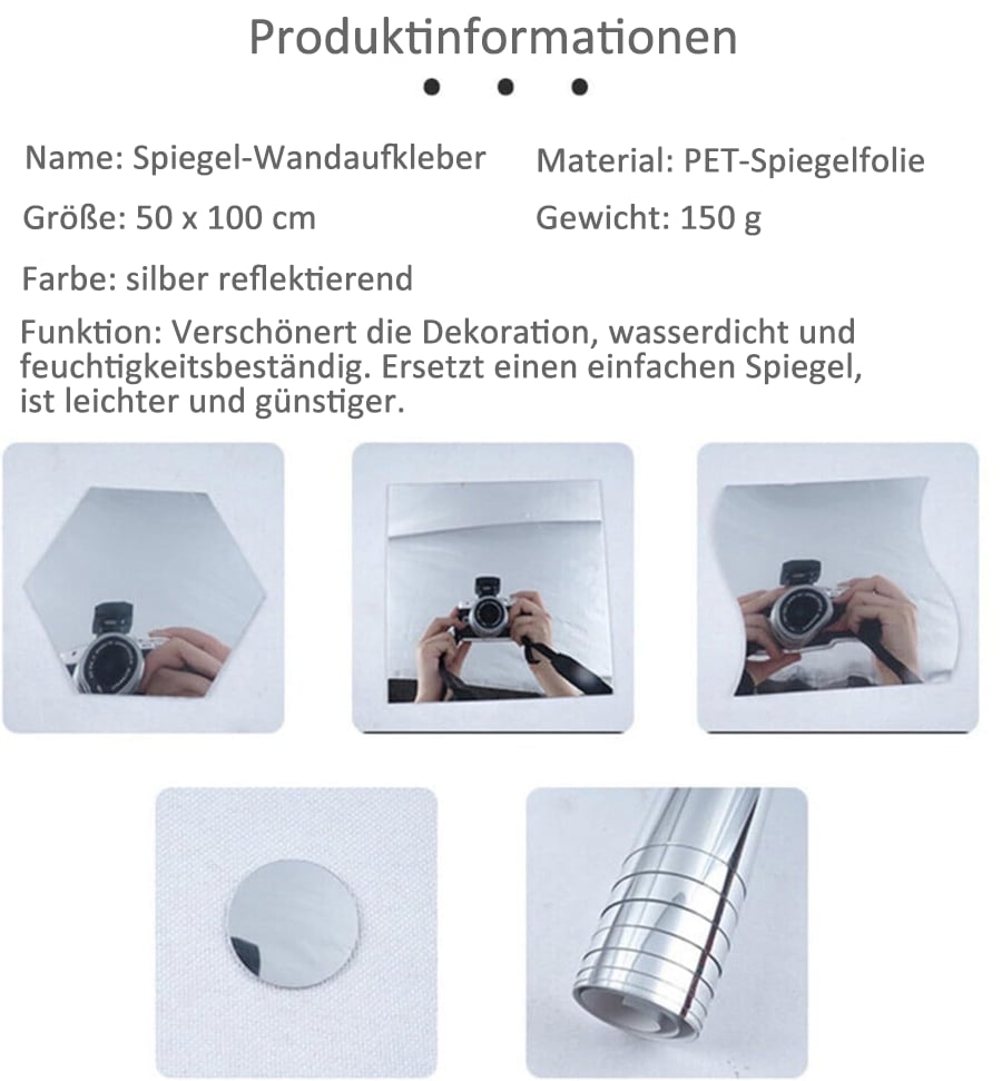 FlexiMirror™ – Flexible, Shatterproof Mirror Film