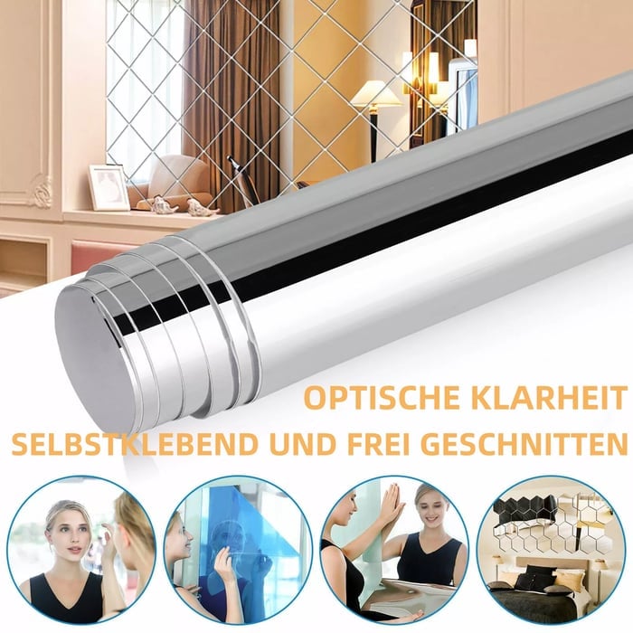 FlexiMirror™ – Flexible, Shatterproof Mirror Film