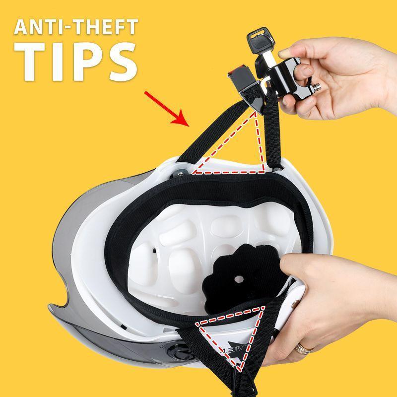 1+1 Free | LockHelmy™ – Motorcycle Helmet lock with Theft Protection