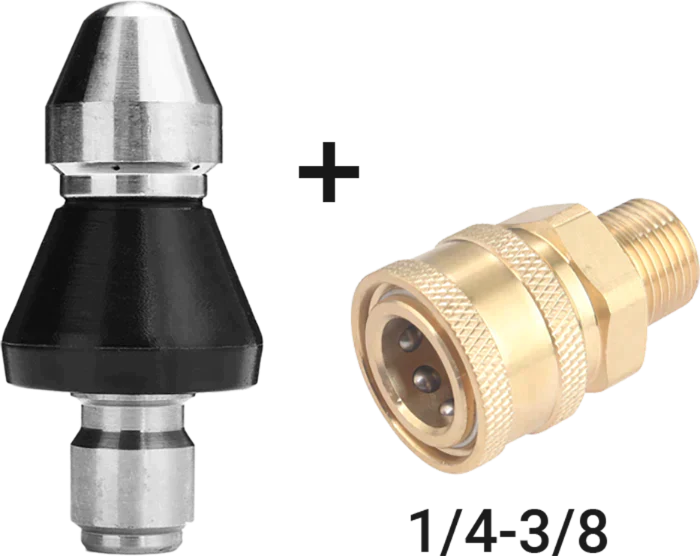 1+1 Free | NozzleTurbo™ – High-Pressure Nozzle for Drain and Pipe Cleaning