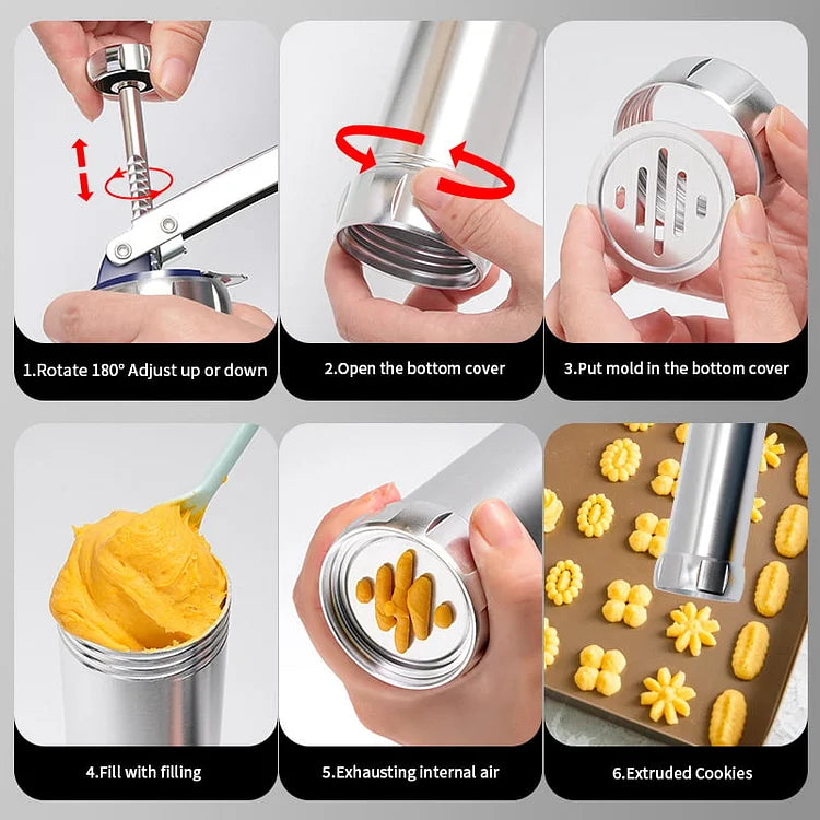 ProBaker™ – Stainless steel Cookie press set