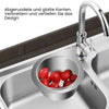 1+1 Free | DuckMouth™ – Stainless Steel Corner Drain Grate & Kitchen Organization Basket