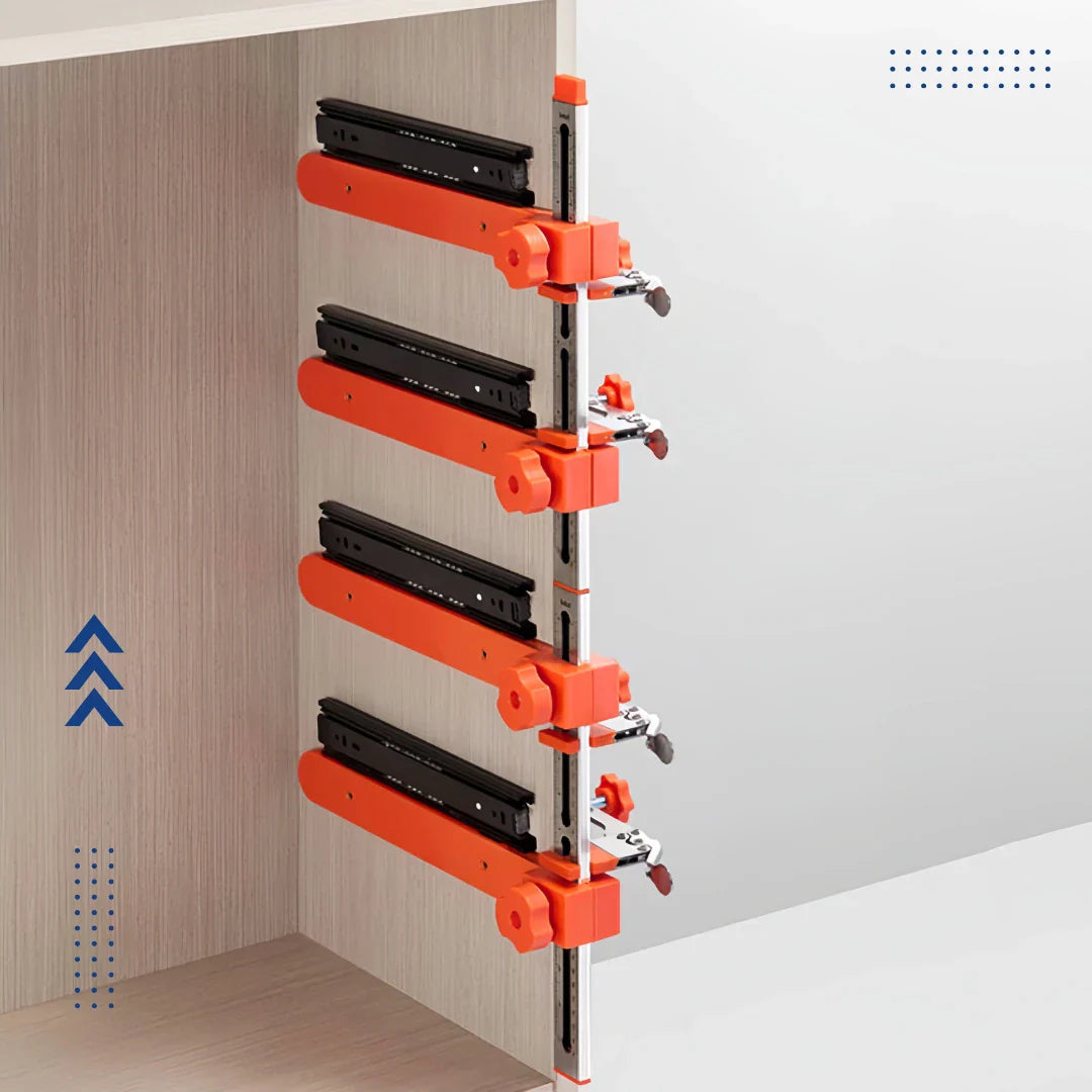 ClamperSlide™ – Precision Drawer slide template with Toggle Clamp