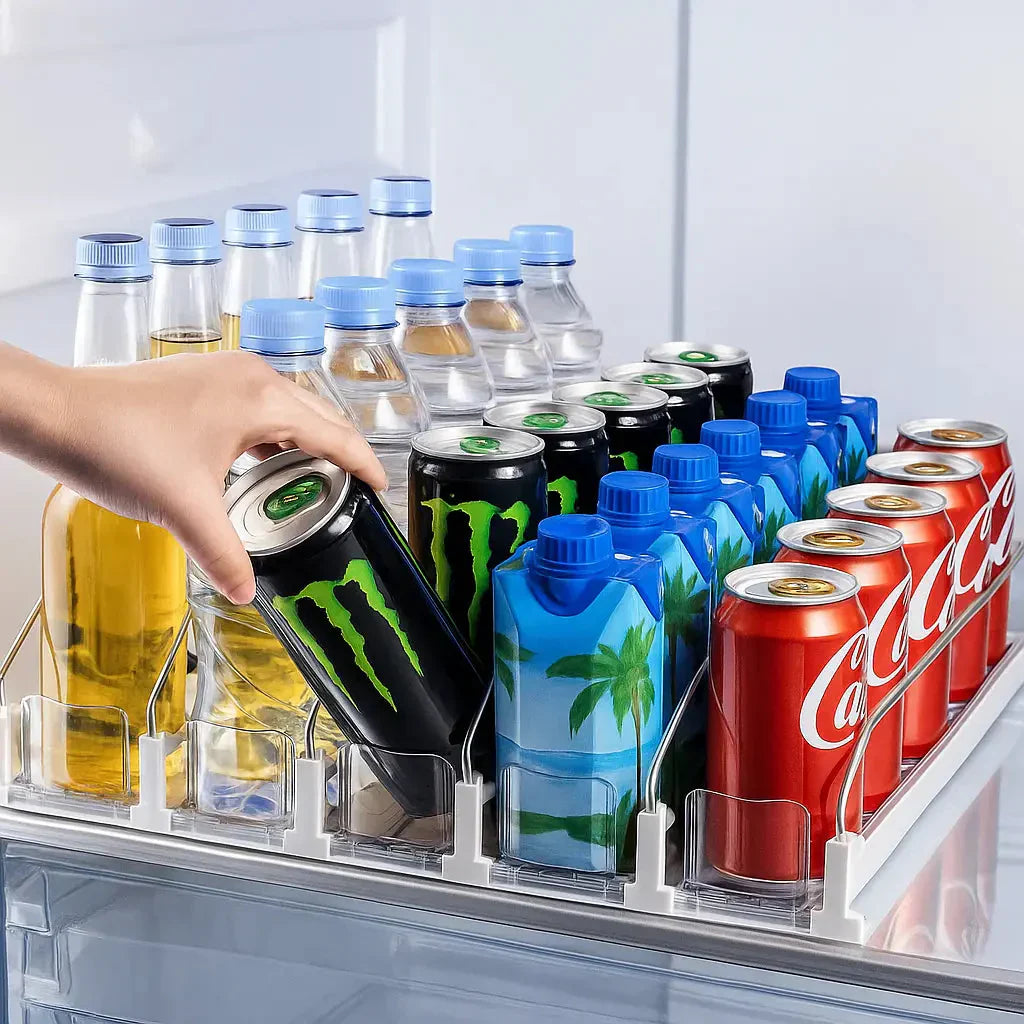 FridgeOrganizer™ – Pull-out Drink Compartment