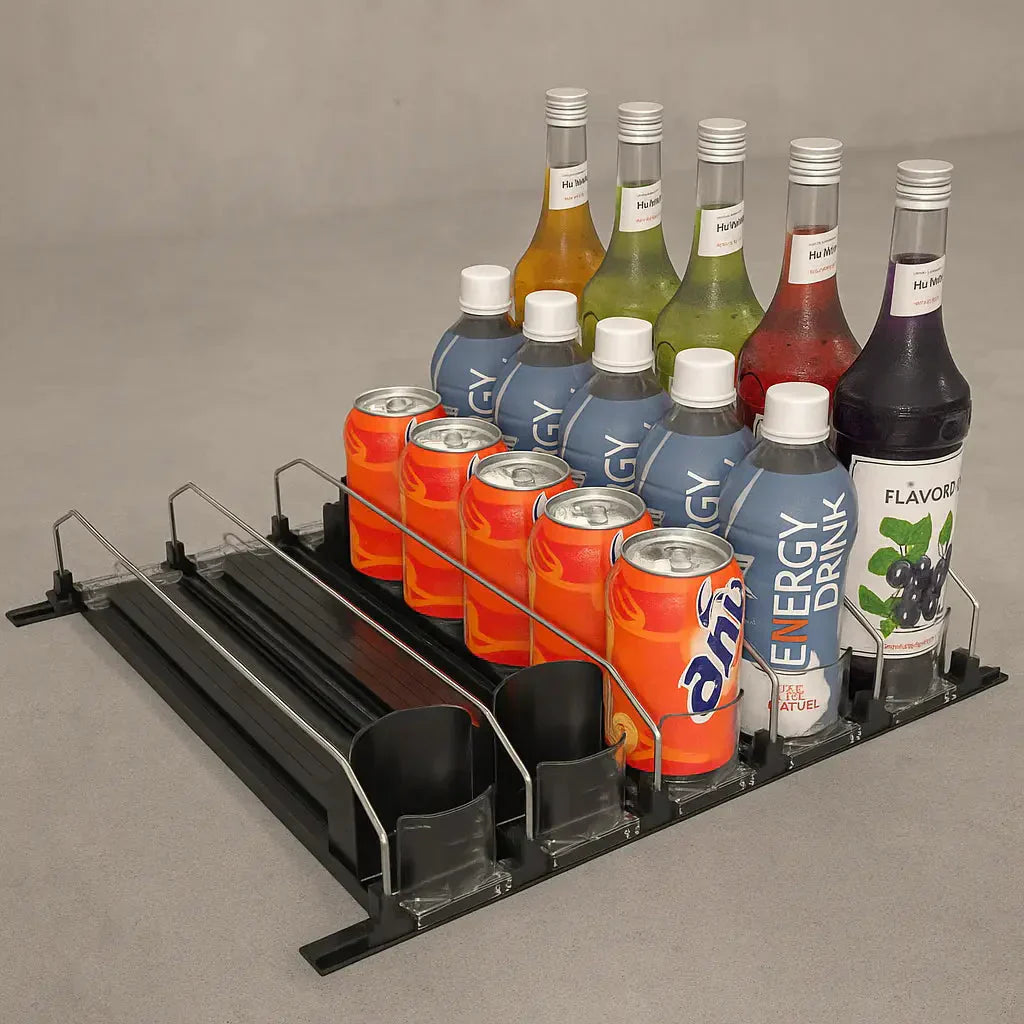 FridgeOrganizer™ – Pull-out Drink Compartment