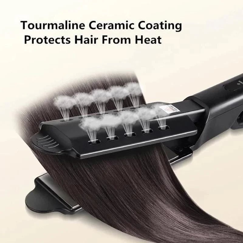 IronGlammer™ – 3-in-1 Hair straightener with Ceramic Styling brush