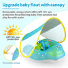 AquaFloaty™ – Baby Swim ring with Sun Canopy, Portable and Easy to inflate