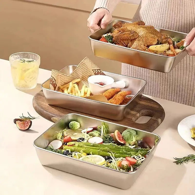 2+1 Free | StorageSteel™ - Microwavable Containers with Lids