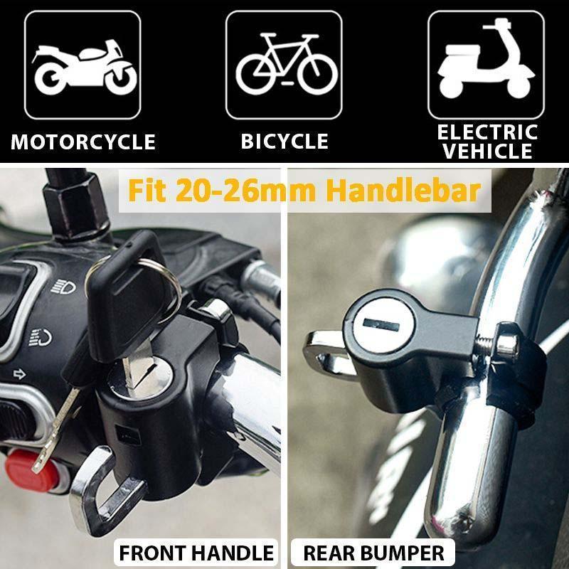 1+1 Free | LockHelmy™ – Motorcycle Helmet lock with Theft Protection