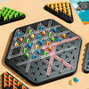KnotFun™ - Triangular Chess Set made of Chain Links