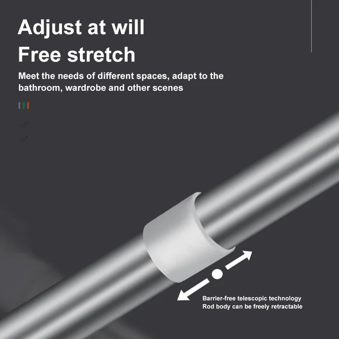 SteelyStang™ – Adjustable, drill-free Curtain and Shower rod