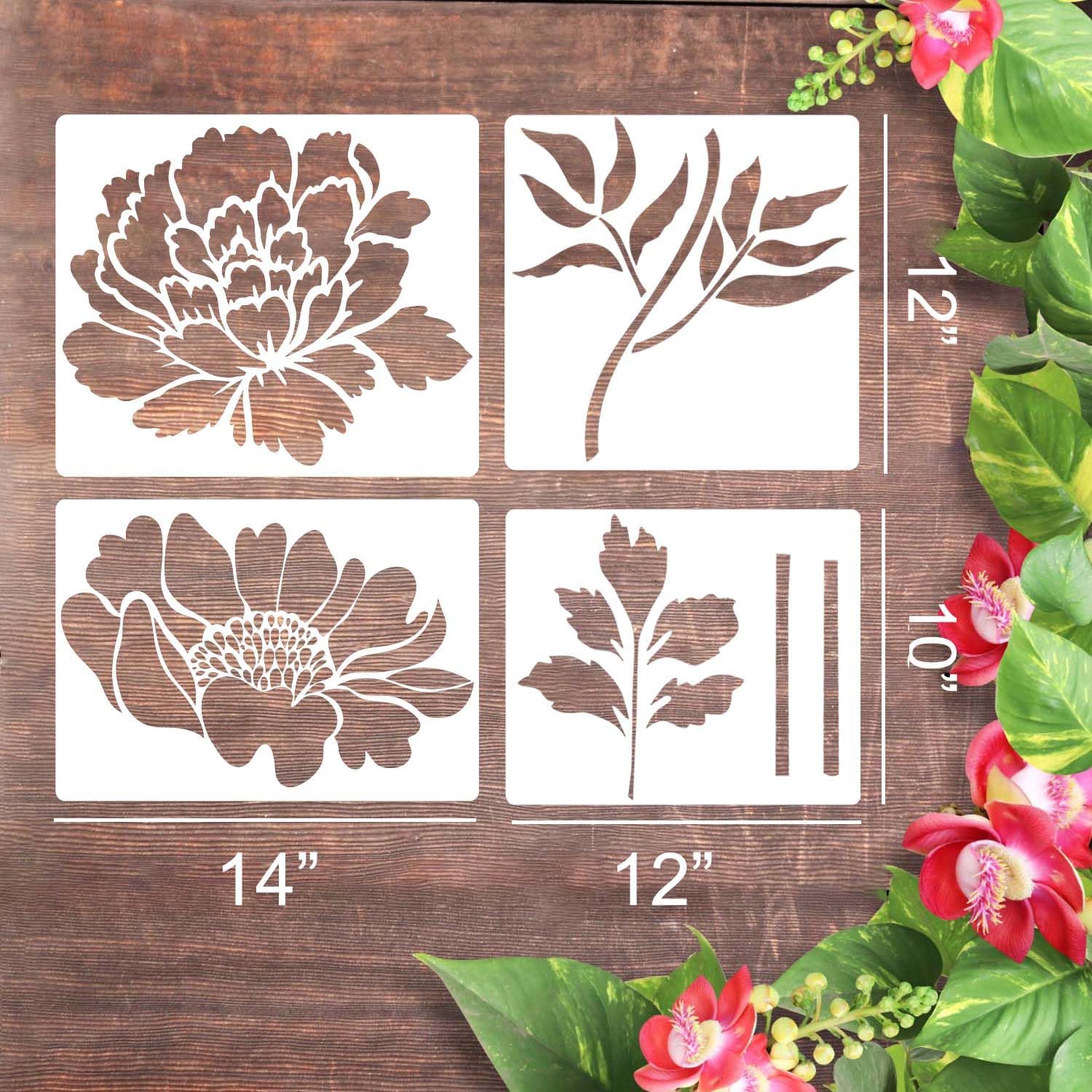 PaintBlossom™ – Flower Wall Stencil Set