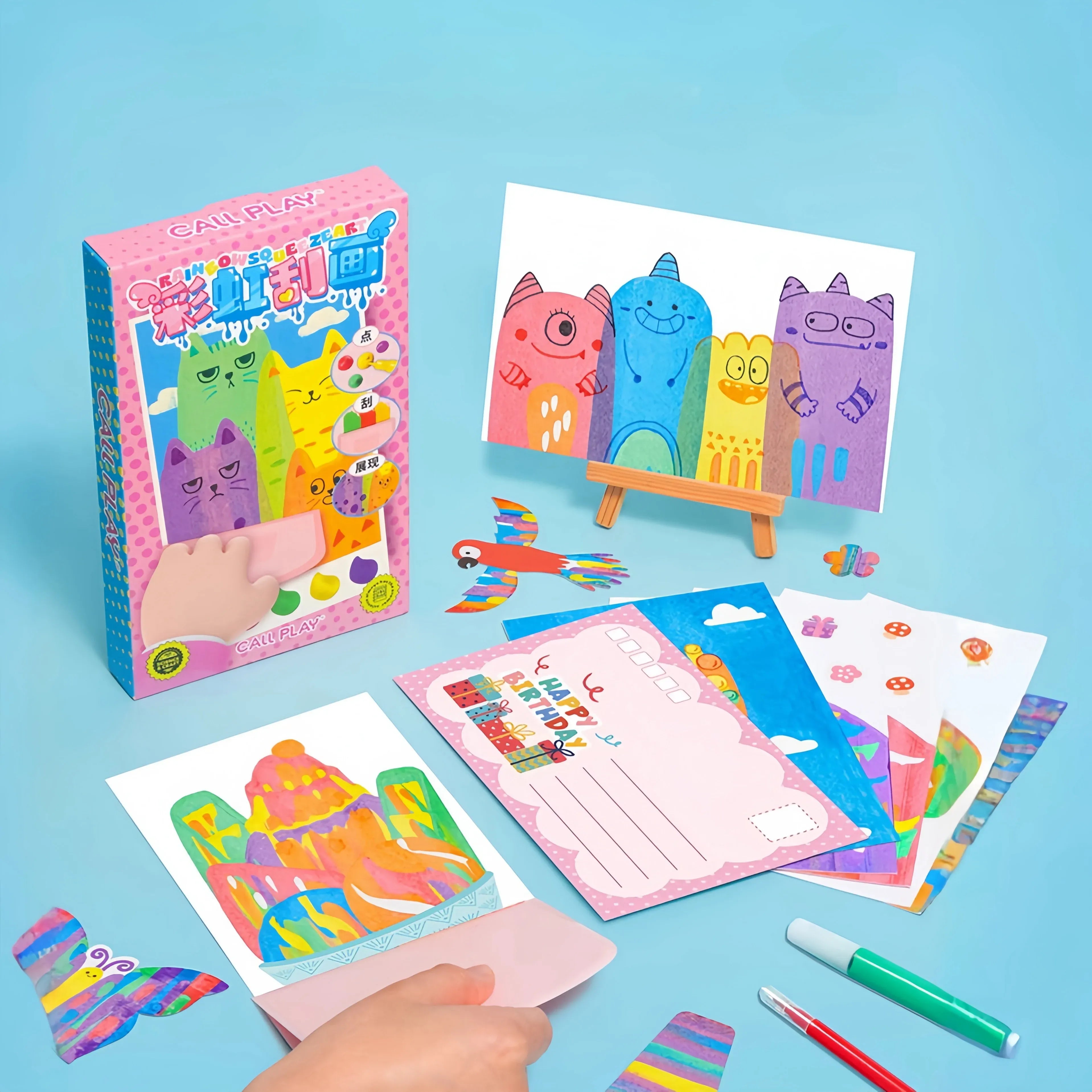 RainbowSqueeze™ – DIY Scratch Art for Creative & Colorful Fun
