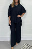 Florale™ – Oversized Lounge Set in Satin Look