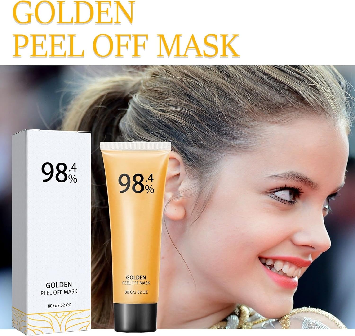 1+1 Free | GoldGlowy™ – 24-karat Gold Peel-off Face mask for Radiant skin