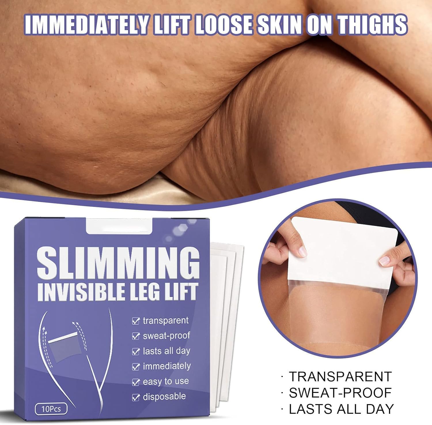 1+1 Free | LiftThigh™ – Invisible Skin Tightening Patches