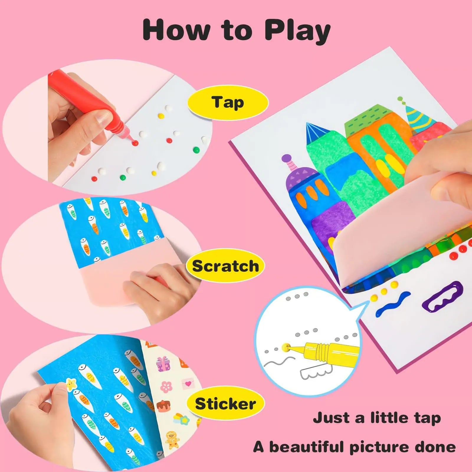RainbowSqueeze™ – DIY Scratch Art for Creative & Colorful Fun