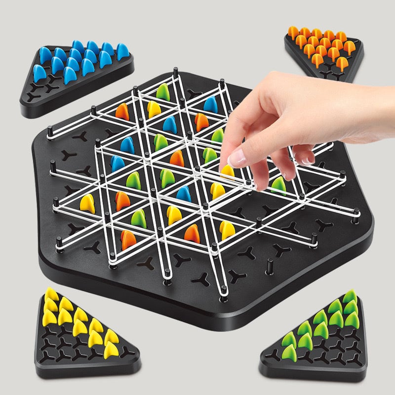 KnotFun™ - Triangular Chess Set made of Chain Links