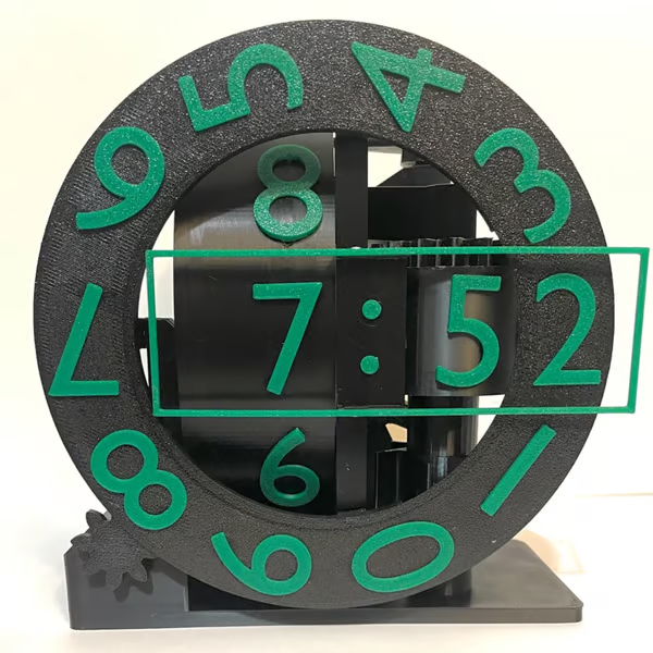 TriaxClock™ – Retro triple-axis numeric clock