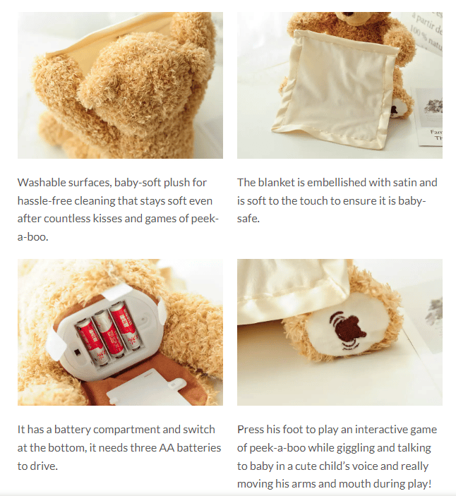 PlushyBoo™ – Peek-a-Boo Teddy Bear Toy