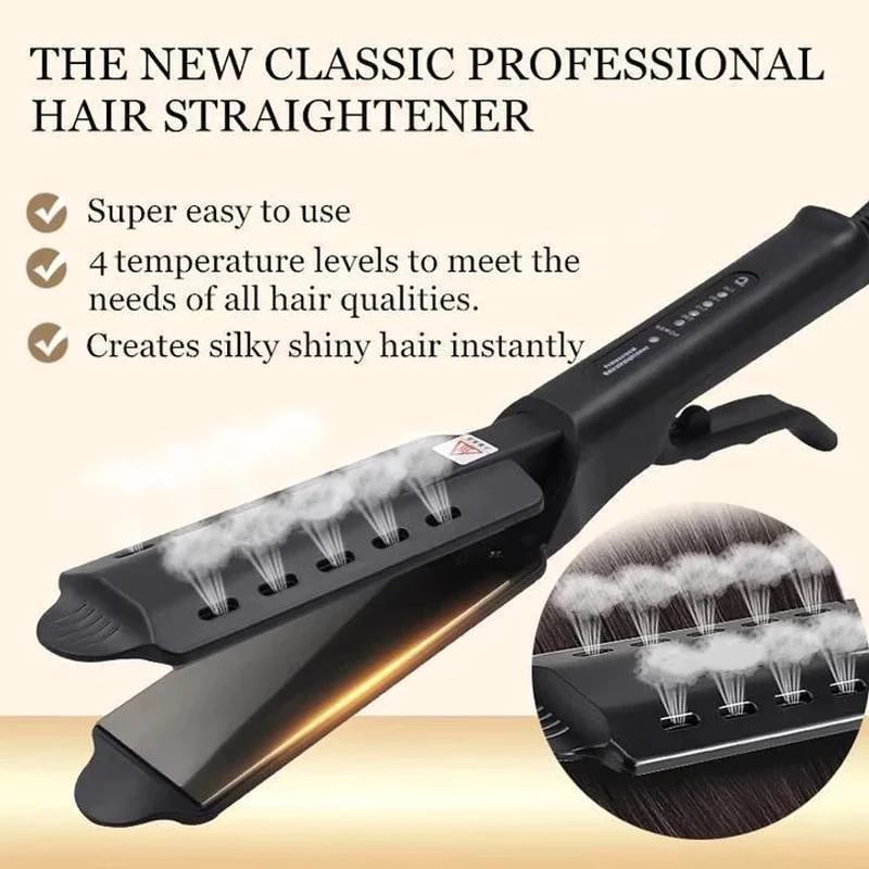IronGlammer™ – 3-in-1 Hair straightener with Ceramic Styling brush