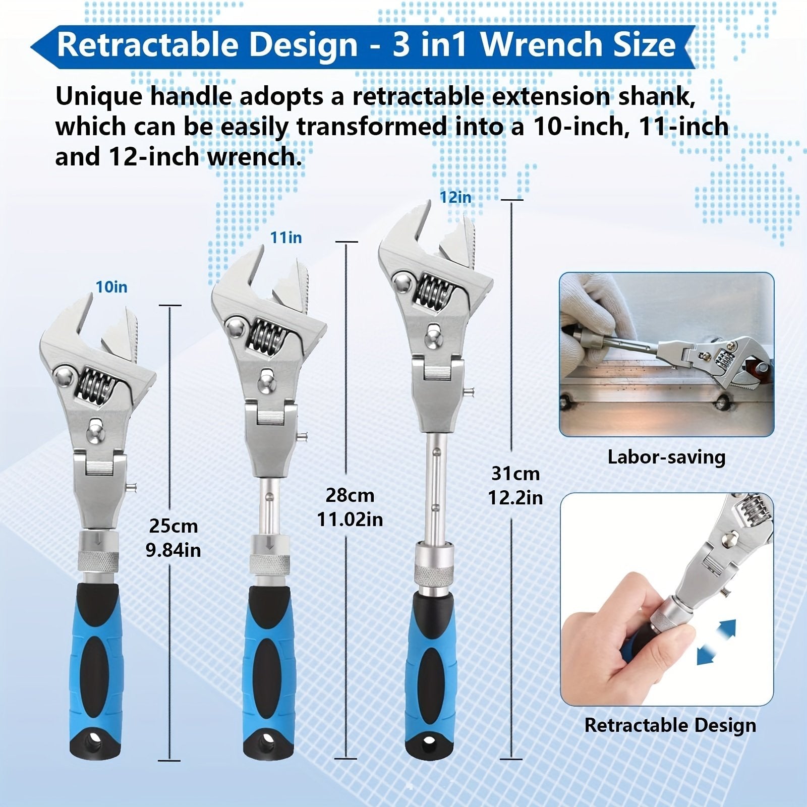 MultiWrenchy™ – Adjustable Folding Wrench