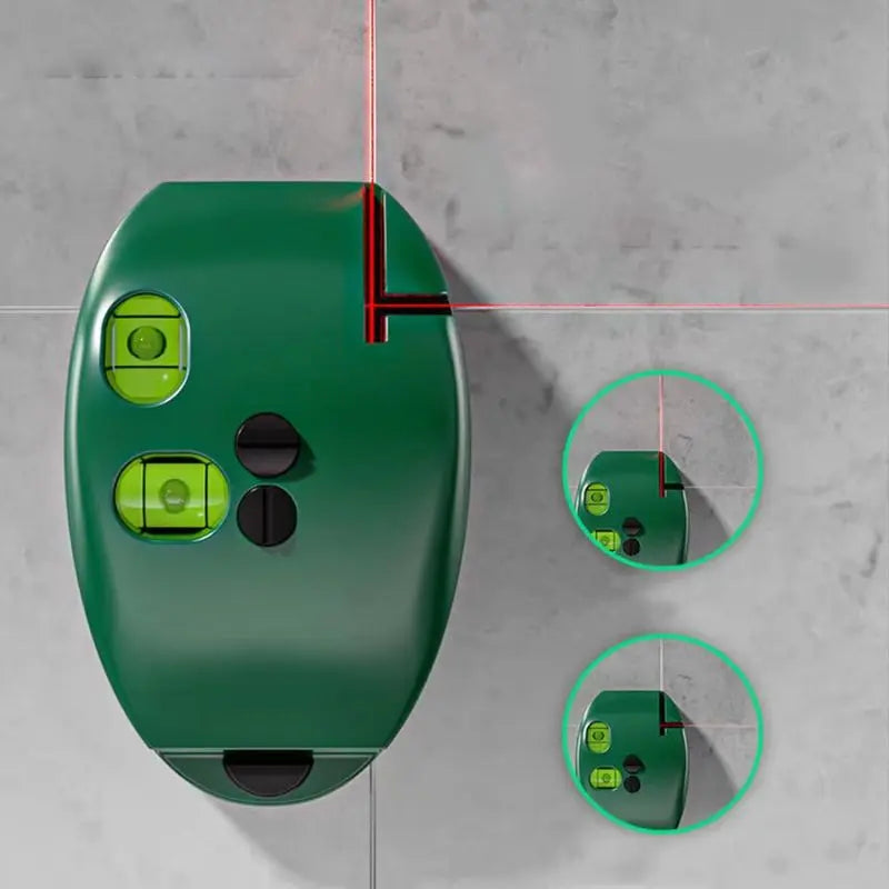 LaserAngle™ – 90° Laser Spirit Level for Precise Wall and Floor Alignment