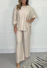Florale™ – Oversized Lounge Set in Satin Look
