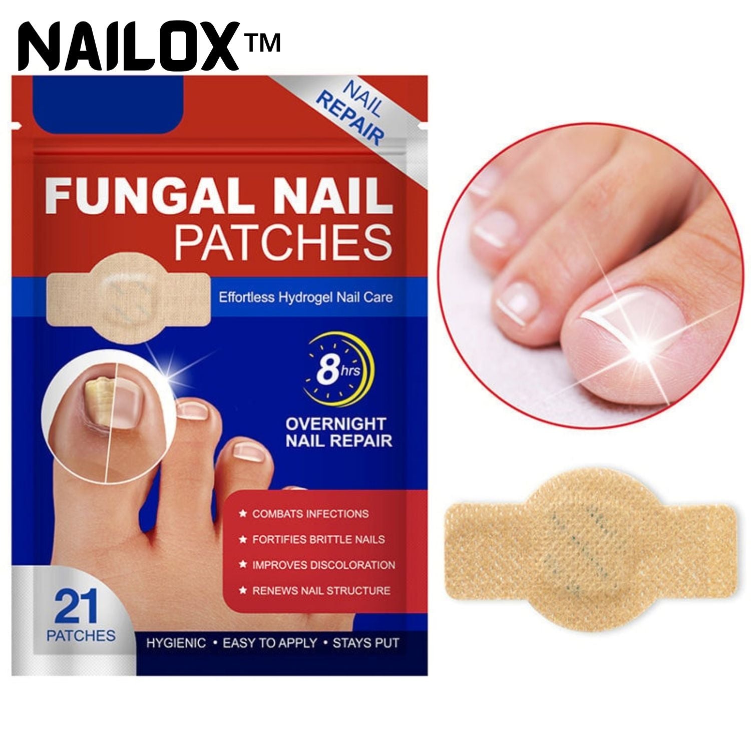 1+1 Free | Nailoxx™ – Discreet Ant-fungal Nail Patches