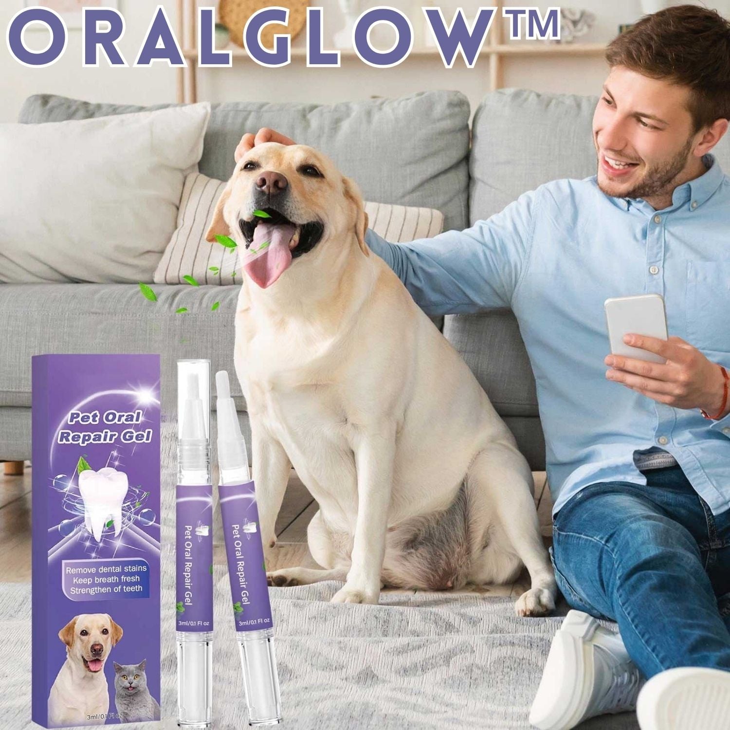 1+1 Free | OralShine™ – Dental Care Gel for Pets
