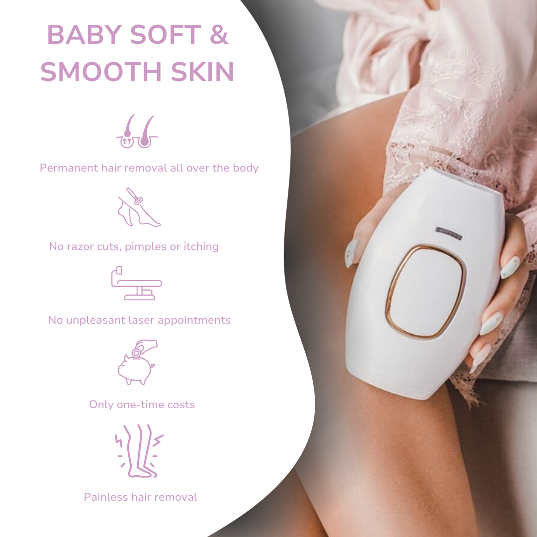 GlowSoftSkin™ – Pain-free IPL Laser Hair Remover