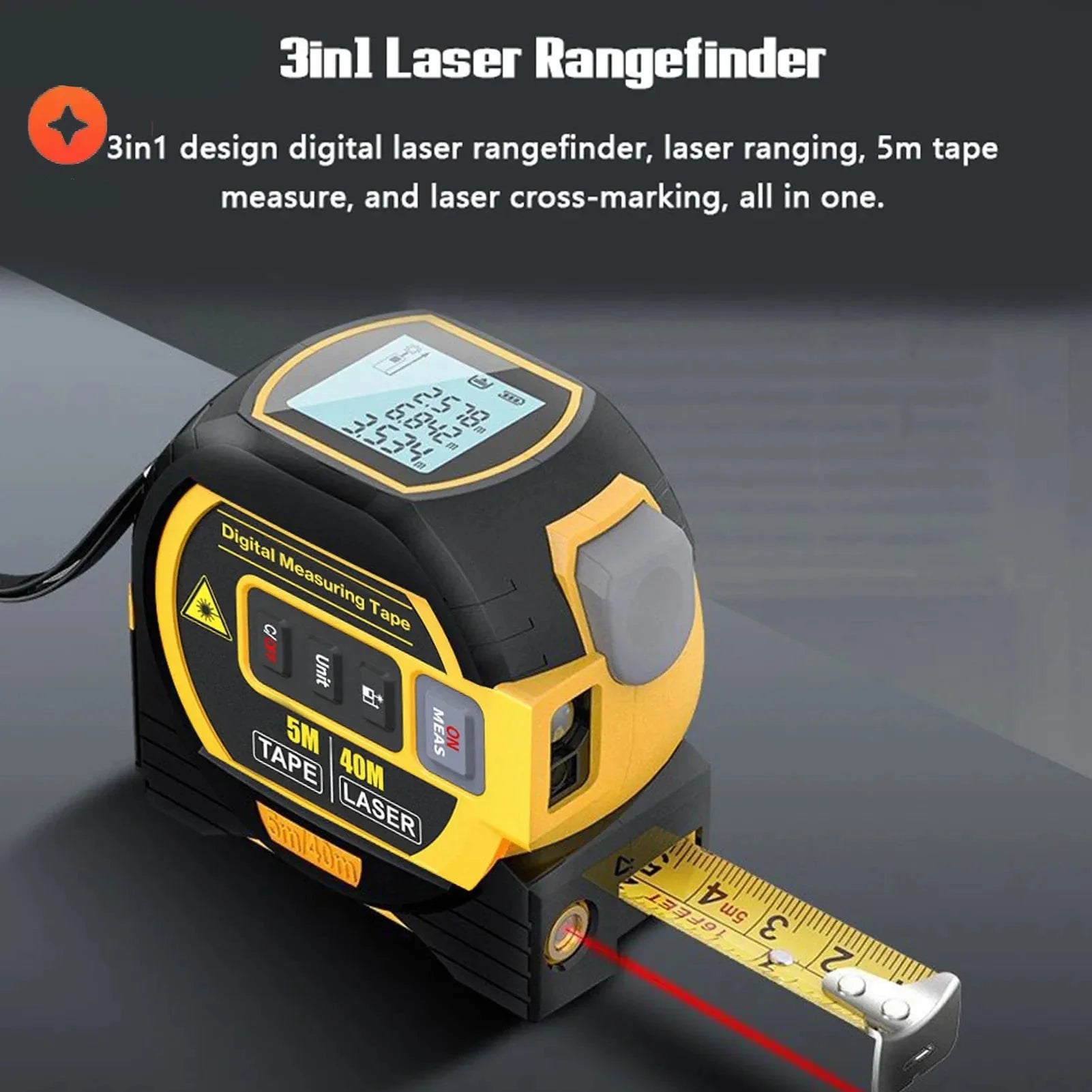 LaserMaster™ – Advanced digital Tape measure