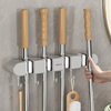HoldSafeBar™ – Wall-Mounted Mop and Broom Holder with Hooks