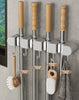 HoldSafeBar™ – Wall-Mounted Mop and Broom Holder with Hooks