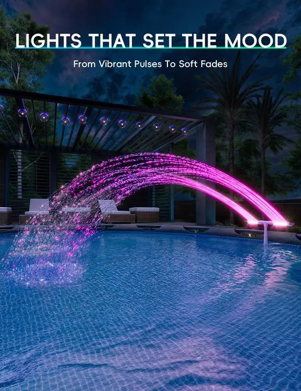 PoolFountainFun™ – Solar LED Pool Fountain