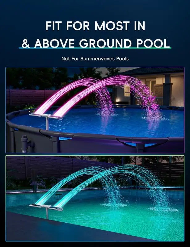PoolFountainFun™ – Solar LED Pool Fountain