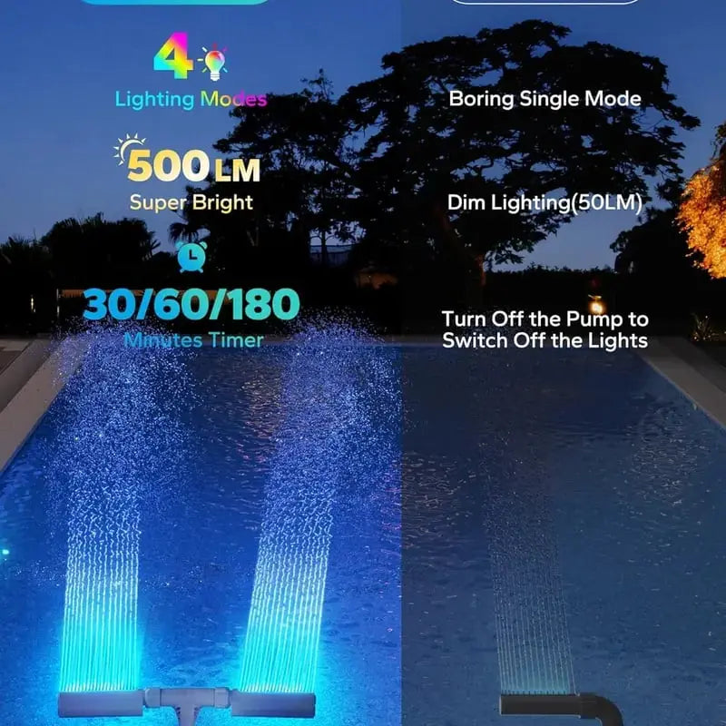 PoolFountainFun™ – Solar LED Pool Fountain