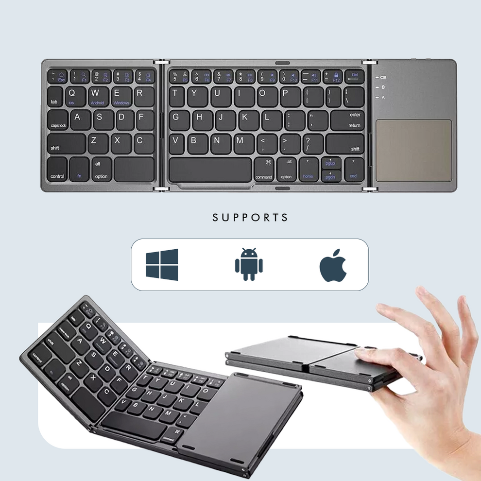 KeyPorta™ - Ultra-compact and Highly Portable Keyboard