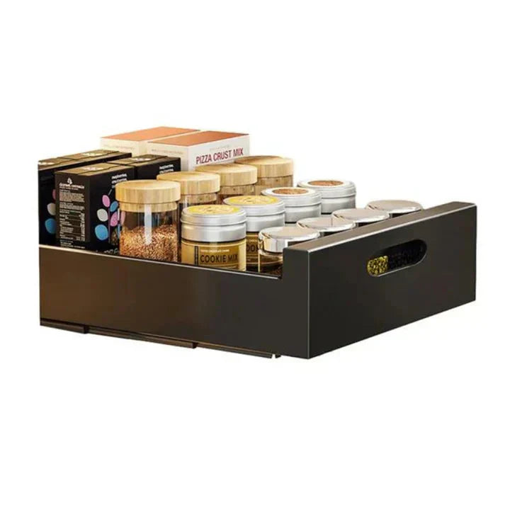 LuxeDraw™ – Adjustable Kitchen Organizer with Integrated Drawer