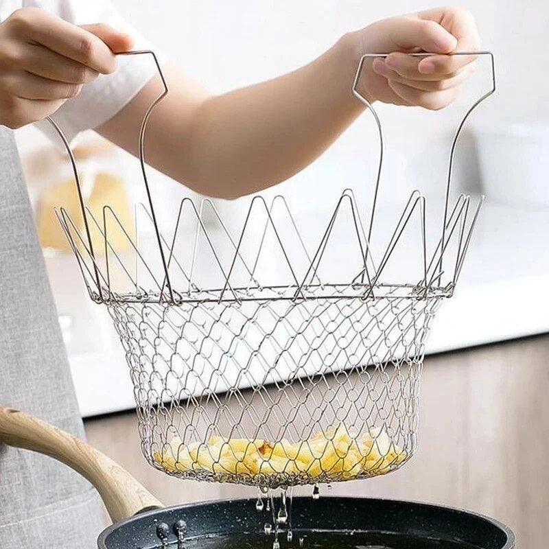 ProFry™ – Multi-purpose Stainless Steel Fryer, Steamer and Colander