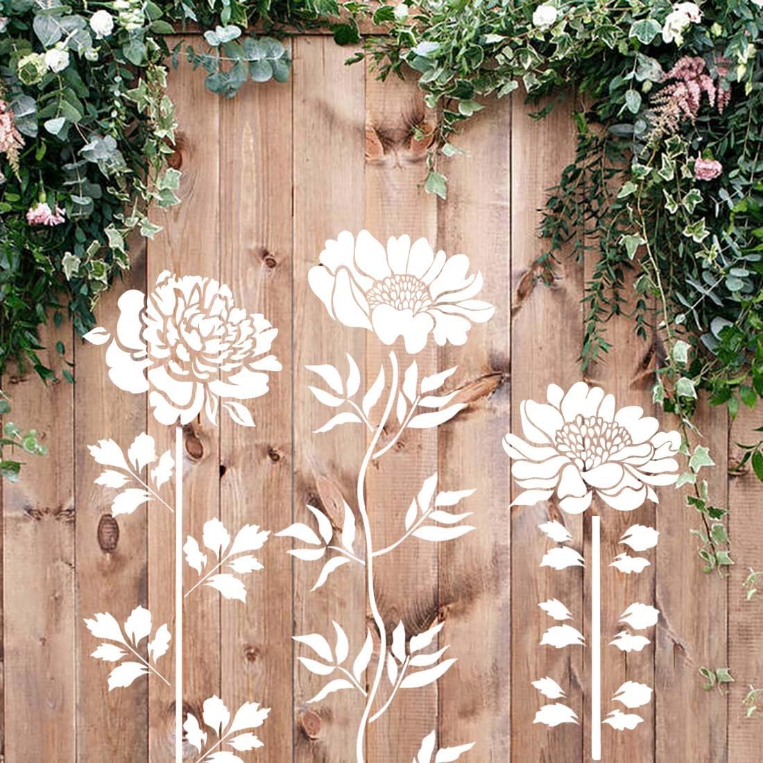 PaintBlossom™ – Flower Wall Stencil Set