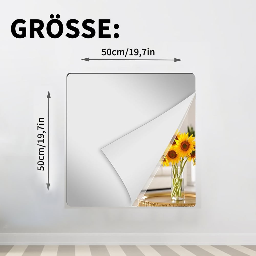 FlexiMirror™ – Flexible, Shatterproof Mirror Film