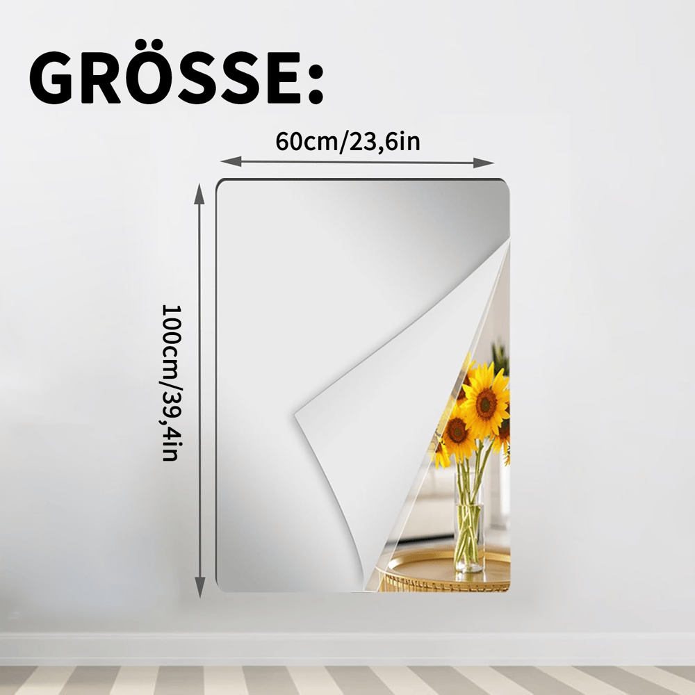FlexiMirror™ – Flexible, Shatterproof Mirror Film