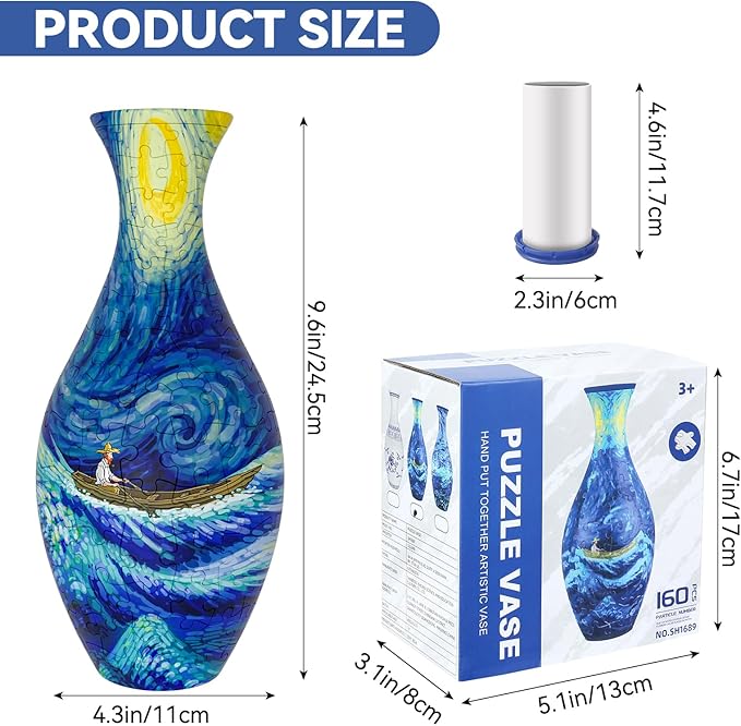 VasePure™ – Puzzle Flower Vase that holds Real Water