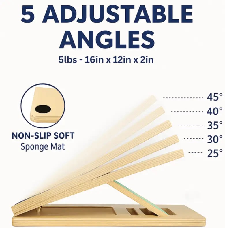 StretchWood™ – Portable Wooden Slant Board