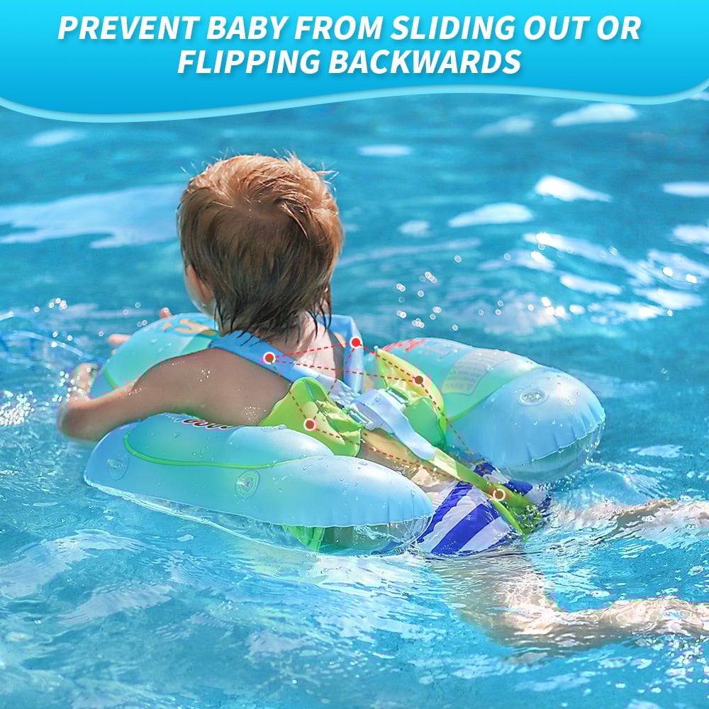 AquaFloaty™ – Baby Swim ring with Sun Canopy, Portable and Easy to inflate