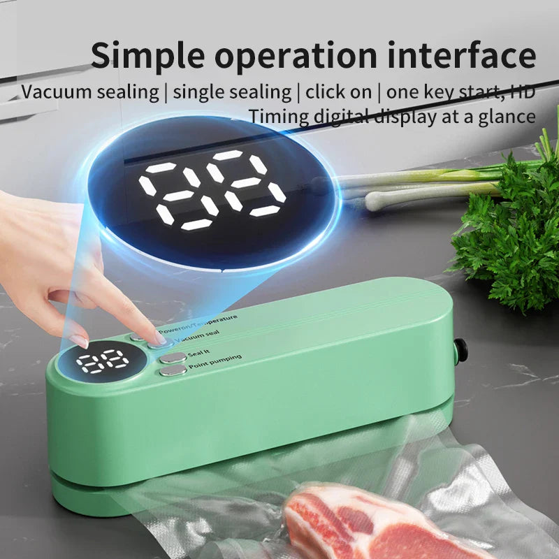 HomeSealer™ – Compact Vacuum Food Sealer for Long-lasting Freshness