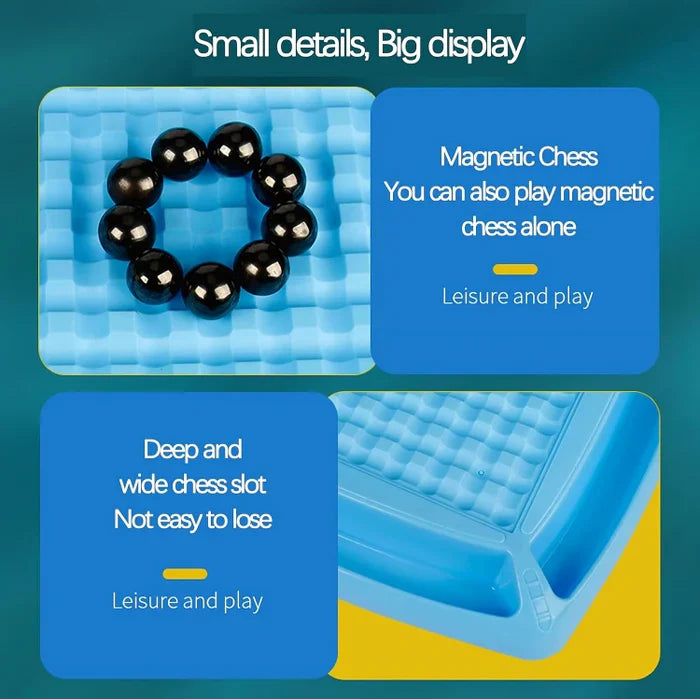 MagnaChess™ – Magnetic Chess game for Families, Travel, and Mental Fitness