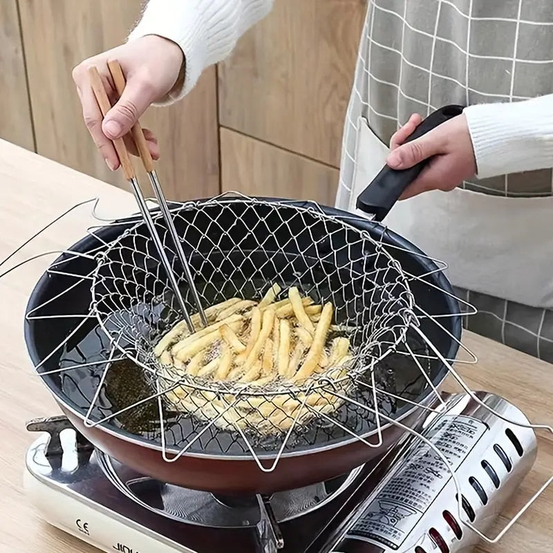 ProFry™ – Multi-purpose Stainless Steel Fryer, Steamer and Colander