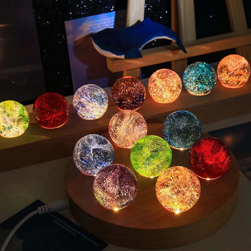 EmoSphere™ – 7-piece Emotion Galaxy Crystal Ball Set